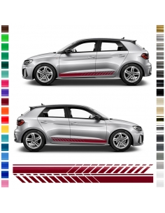 Audi A1 Seiten-Streifen Set - Individueller Style in Wunschfarbe