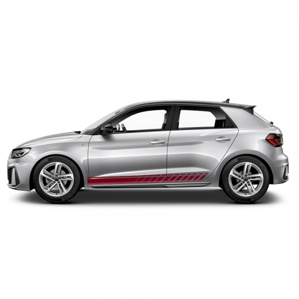 Audi A1 Seiten-Streifen Set - Individueller Style in Wunschfarbe