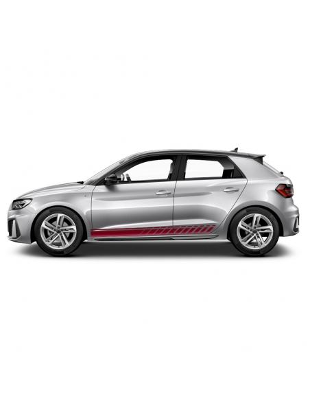 Side stripe set/décor suitable for Audi A1 in desired color