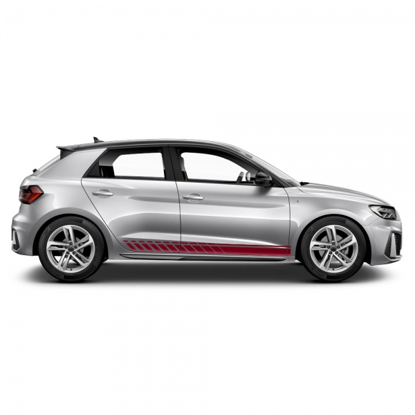 Audi A1 Seiten-Streifen Set - Individueller Style in Wunschfarbe