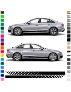 Side stripe set/décor suitable for Audi A4 in desired color