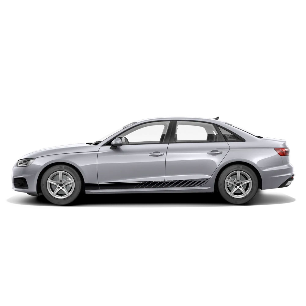 Audi alle Modelle Checker Seitenstreifen Aufkleber Dekor Set - Art.Nr.: 5170