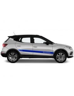 Sticker - side stripe set/décor suitable for Seat Arona in desired color with desired text