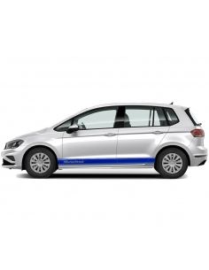 Sticker - side stripe set/décor universal suitable for all Volkswagen / VW Golf in desired color with desired text