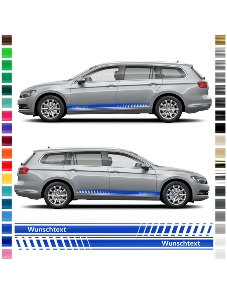 Sticker - side stripe set/décor suitable for Passat in desired color