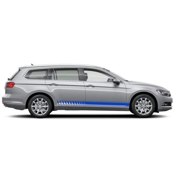 Passat Seiten-Streifen Set: Individuelle Aufkleber in Wunschfarbe