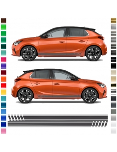 Opel Corsa Side Strip Set: Personalized Stickers in Wishfa