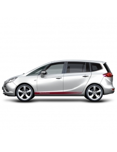 Sticker - side stripe set/décor suitable for Opel Zafira in desired color with desired text