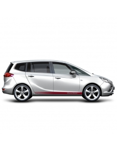 Sticker - side stripe set/décor suitable for Opel Zafira in desired color with desired text