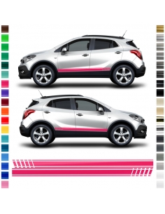 Opel MOKKA Seiten-Streifen Set in Wunschfarbe - Individualisieren Sie