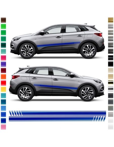 Opel GRANDLAND Sticker Side Stripe Set | Custom decor in