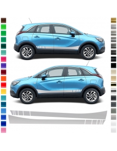 "Opel Crossland Side Strip Set - Wish color | Individual Dek