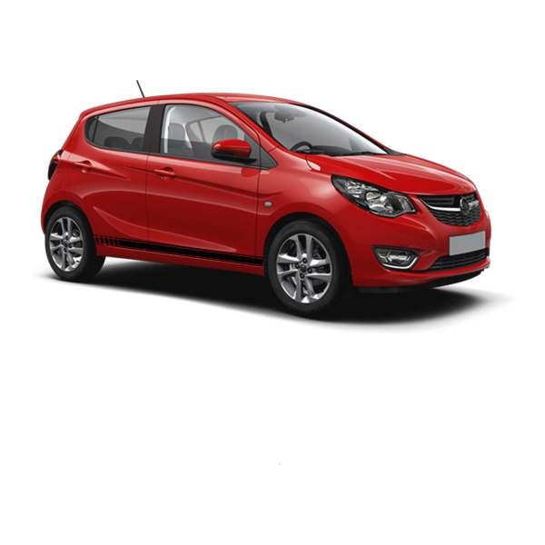 Opel Karl Seiten-Streifen Set - Wunschfarbe | Individueller Dekor fü