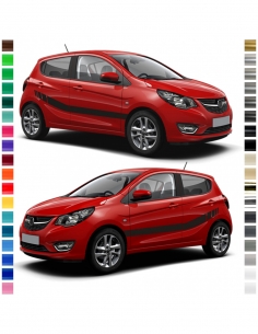 Opel Karl Side Stripe Set: Individual decor in desired color