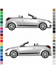 Opel Tigra Seiten-Streifen Set: Individualisieren Sie Ihr Fahrzeug mi