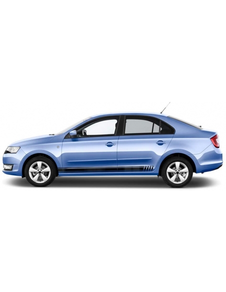 Sticker - side stripe set/décor suitable for Skoda Rapid in desired color