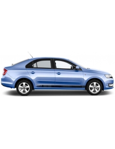 Sticker - side stripe set/décor suitable for Skoda Rapid in desired color