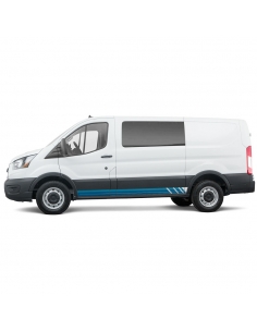 Sticker - side stripe set/décor suitable for Ford Transit in desired color - Motif: Racing