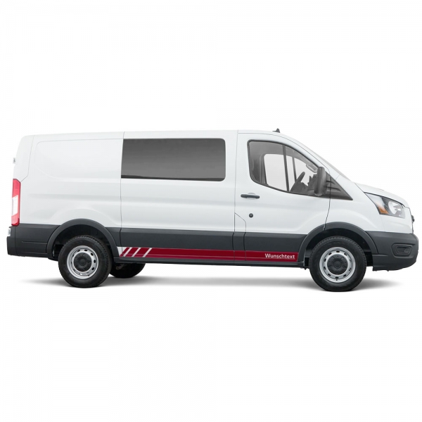 Ford Transit Seiten-Streifen Set | Racing Dekor | Wunschfarbe | Indiv