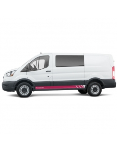 Sticker - side stripe set/décor suitable for Ford Transit in desired color - Motif: Transporter Racing