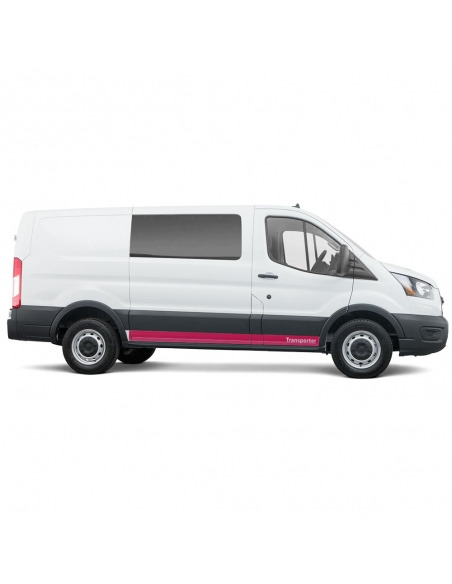 Sticker - side stripe set/décor suitable for Ford Transit in desired color - Motif: Transporter Standard