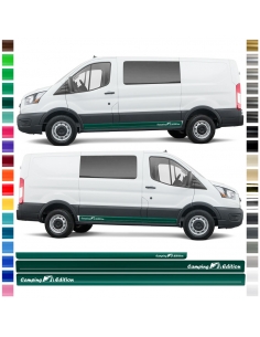 "Ford Transit Seiten-Streifen Set - Camping Edition in Wunschfarbe |