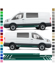 Ford Transit Seiten-Streifen Set in Wunschfarbe - Camping Edition Rac