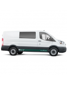 Sticker - side stripe set/décor suitable for Ford Transit in desired color - Motif: Camping Edition Racing