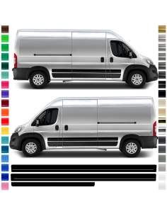 Side stripe set/décor suitable for Fiat Ducato with desired color