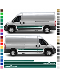 Side stripe set/décor suitable for Fiat Ducato - Camping Edition in desired color