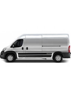 Side stripe set/décor suitable for Fiat Ducato in desired color with desired text