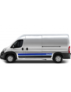 Side stripe set/décor suitable for Fiat Ducato with desired color - Motif: Silhouette Berlin