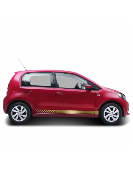 Sticker - side stripe set/décor suitable for Seat Mii in desired color