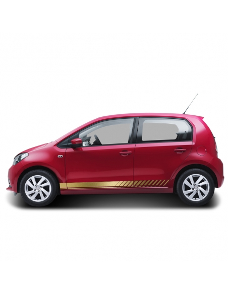 Sticker - side stripe set/décor suitable for Seat Mii in desired color