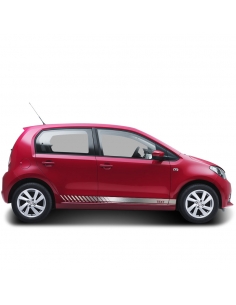 Sticker - side stripe set/décor suitable for Seat Mii in desired color with desired text