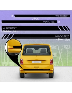 Custom Racing Side Stripe Set/Decor for VW T5 & T6 Bus - Personalize