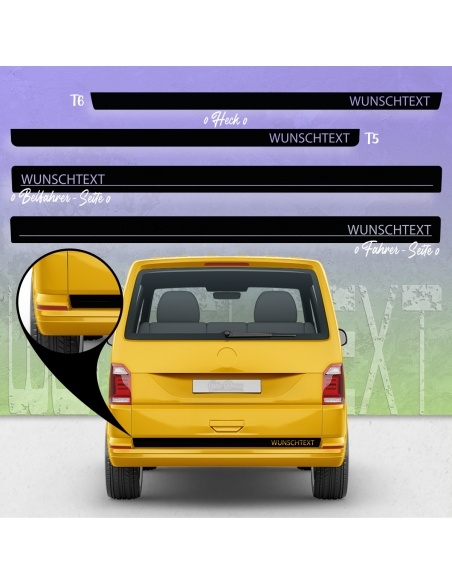 Standard Side Strip Set/Decor for VW T5 & T6 Bus - Real