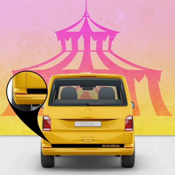 Zirkus Edition Seitenstreifen Set für VW T5 & T6 Busse - Farbauswahl
