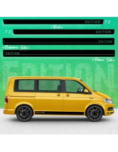 VW T5 & T6 Edition Bus Decal Set: Custom Side Stripes for People