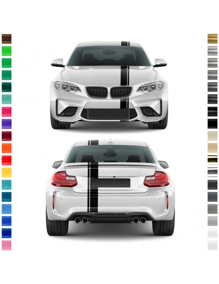 Car Viper stripes in desired color stickers, decorative stickers, racing stripes 200x13cm