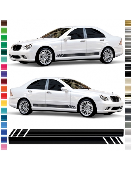 "Seitenstreifen Set für Mercedes-Benz C-Klasse W203 - Individualisie