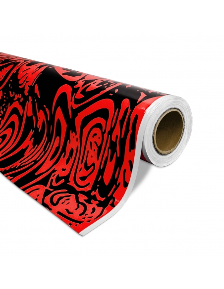 "Erlkönig Red Car Wrap with Air Channels - Enhance Your Prototype Ve