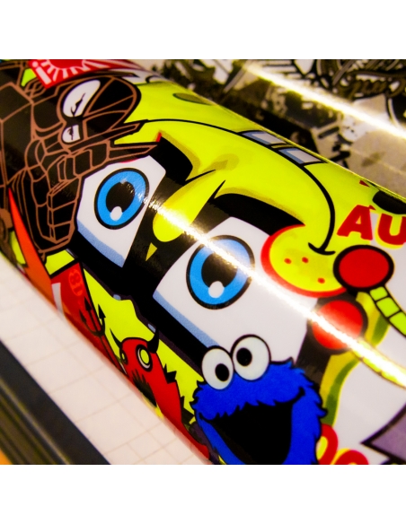 Stickerbomb car foil, design: Sponge