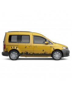 Mountain Landscape Stickers - Side Stripes Set for Van & Caddy | Wu