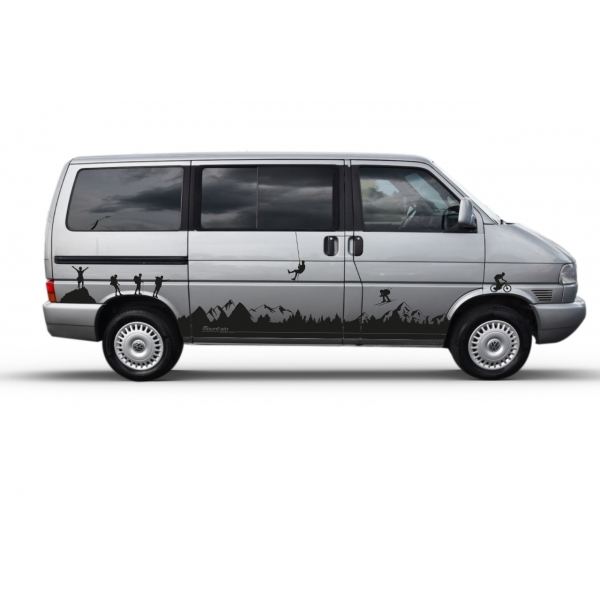 "Individuelle Berg-Landschaft-Aufkleber für Eurovan - Perfekter Fahr
