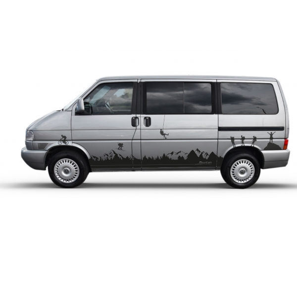 "Individuelle Berg-Landschaft-Aufkleber für Eurovan - Perfekter Fahr