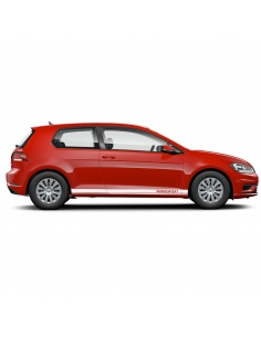 Sticker - side stripe set/décor suitable for VW Golf 7 GTI Long with desired text in desired color
