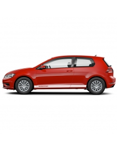 Sticker - side stripe set/décor suitable for VW Golf 7 GTI Long with desired text in desired color