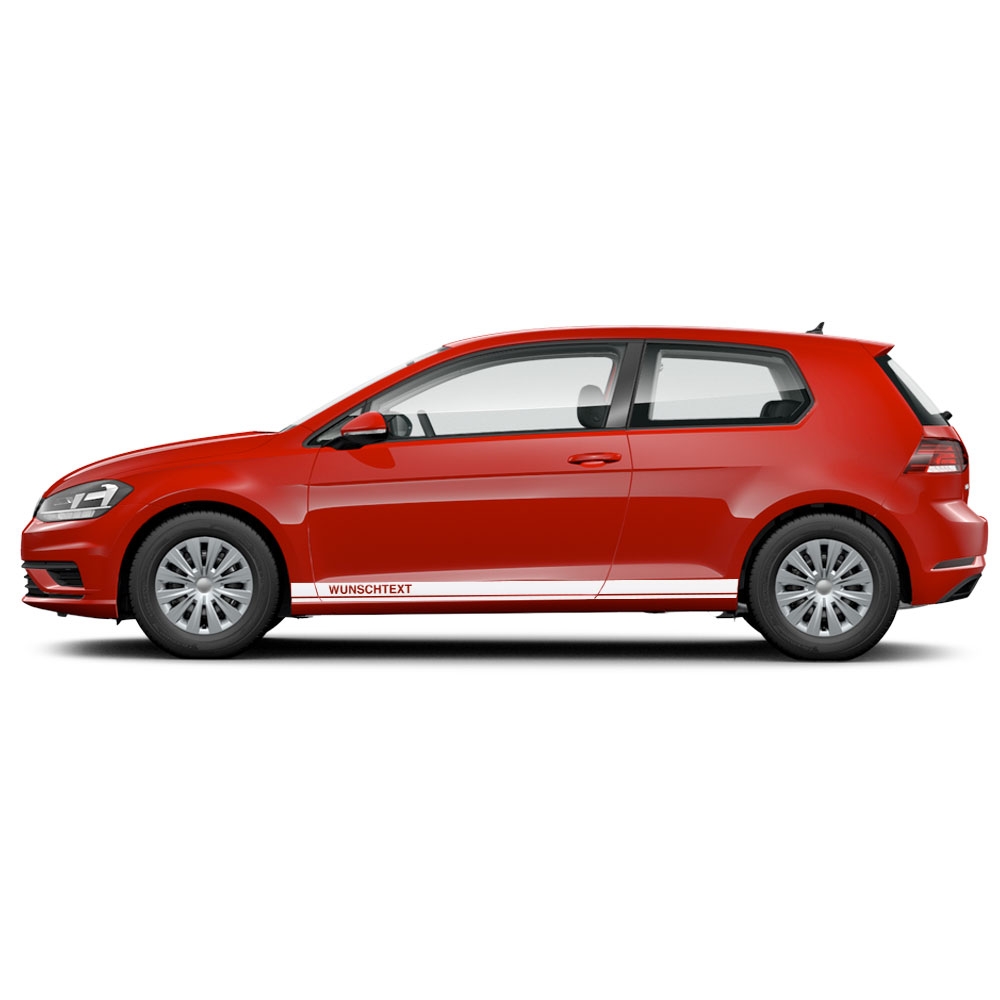 Seitenstreifen passend für VW Up GTI in Wunschfarbe