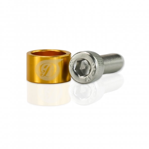 M8 AJDM Fender Washer mit Alu Unterlegscheiben- Kennzeichen Kotflügel-Schrauben Gold